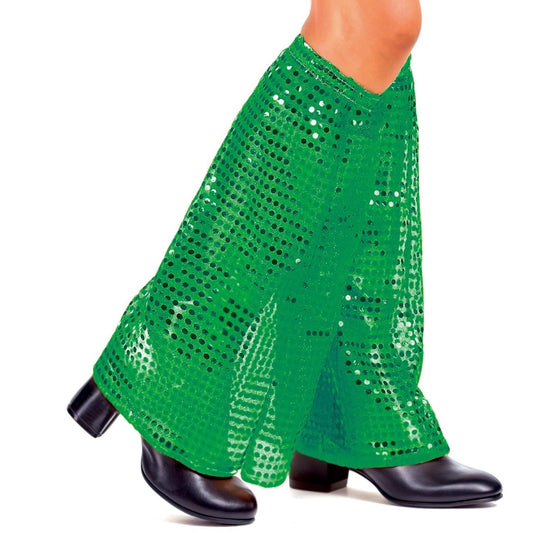 Grüne Disco-Schlaghosen