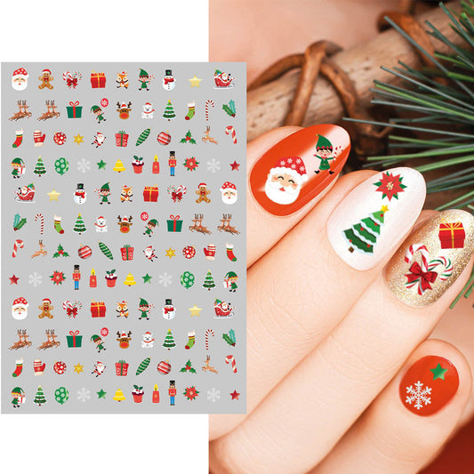 Nagelaufkleber für Weihnachten
