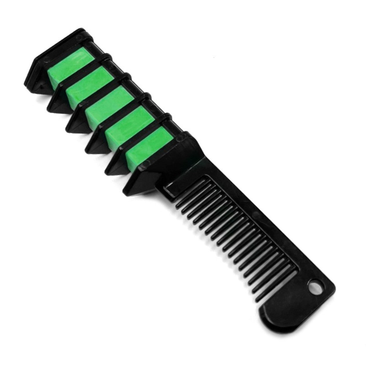 Grüner Kreidekamm für Haare