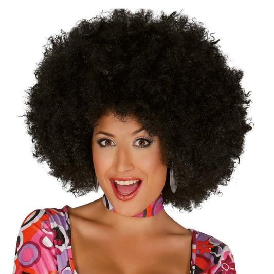 Schwarze Afro-Perücke