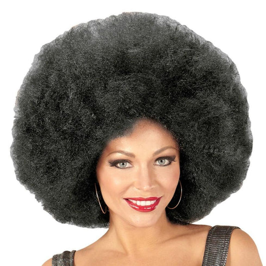 Schwarze Afro-Perücke Super-groß