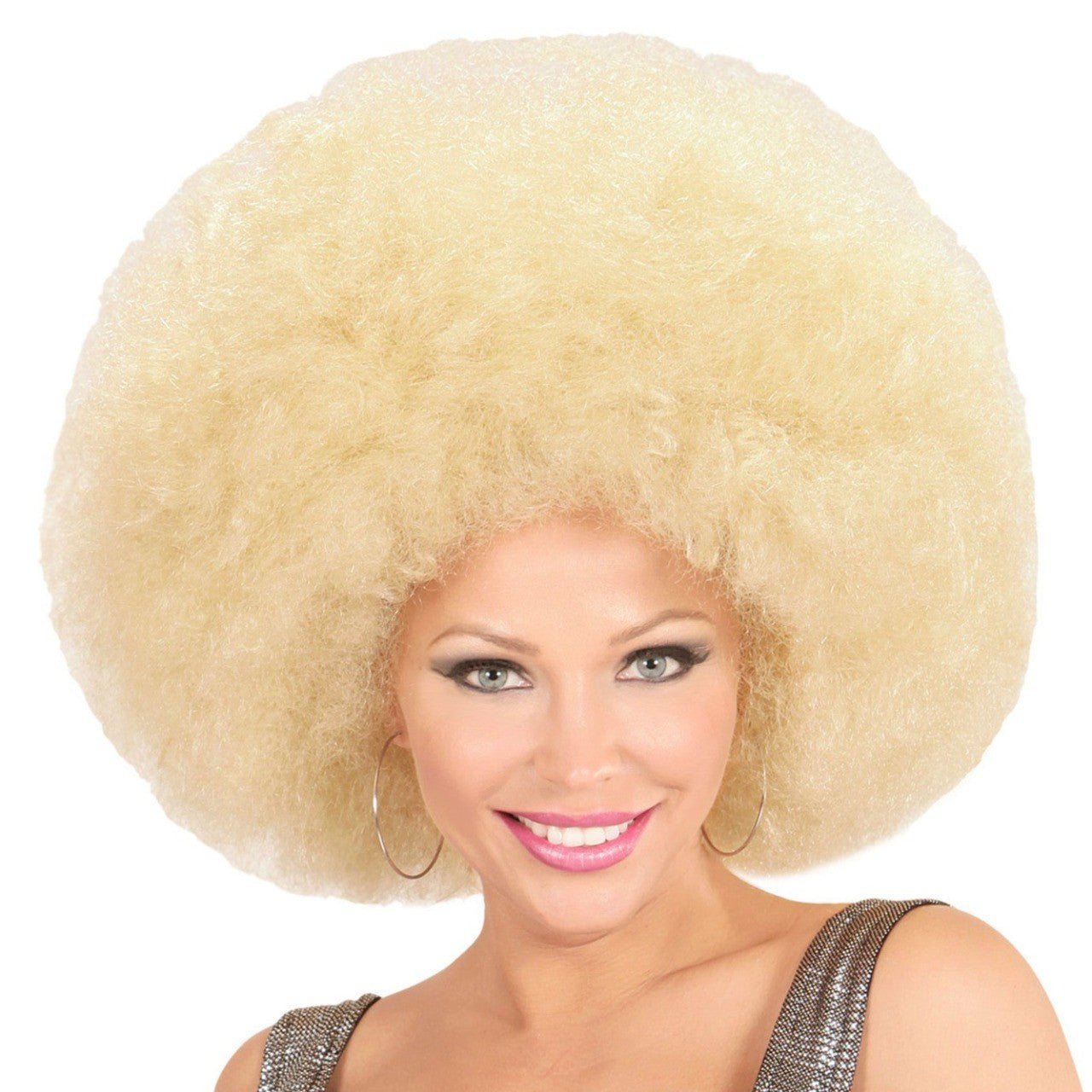 Blonde Afro-Perücke Super-groß