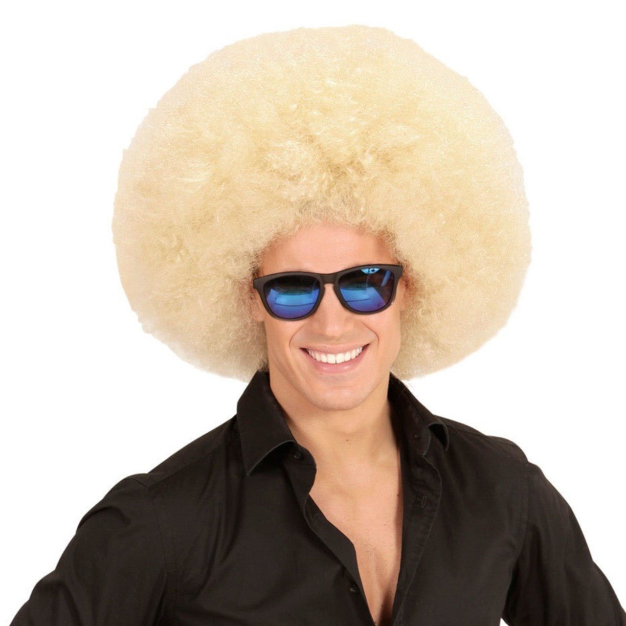 Blonde Afro-Perücke Super-groß