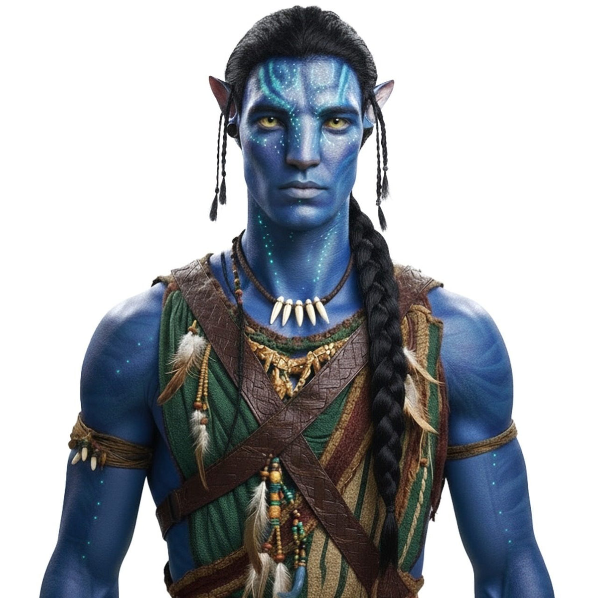 Avatar-Zopfperücke