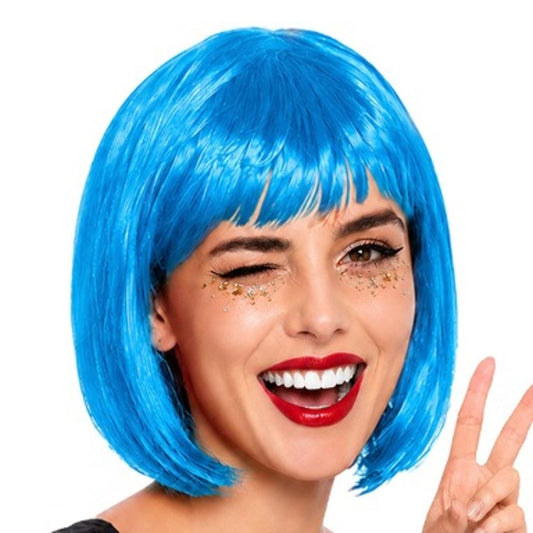 Bob-Perücke blau