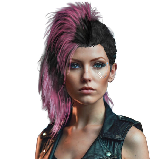 Cyberpunk-Judy-Perücke