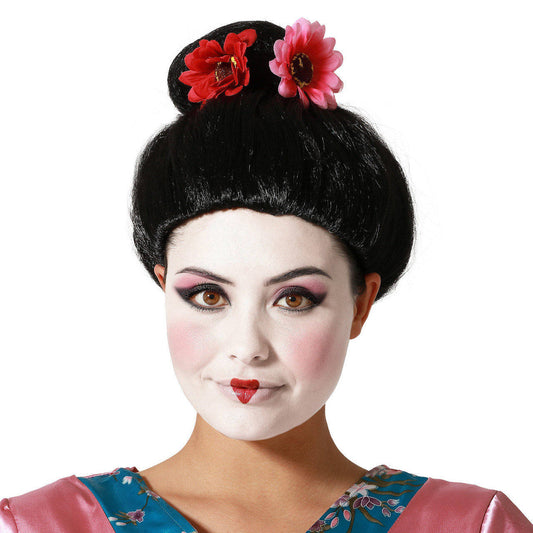 Geisha-Blumenperücke