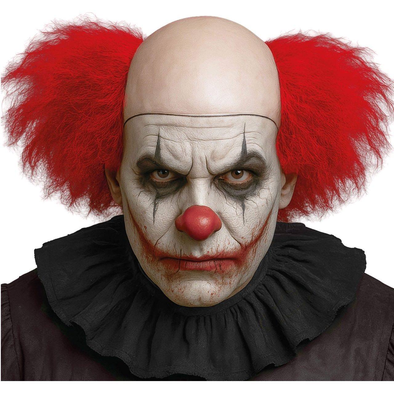 Mörderclown-Perücke mit Glatze