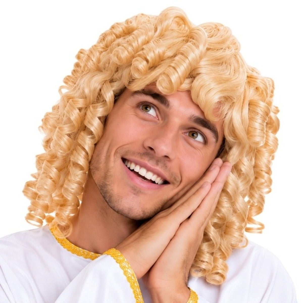 Blonde Engelslocken-Perücke