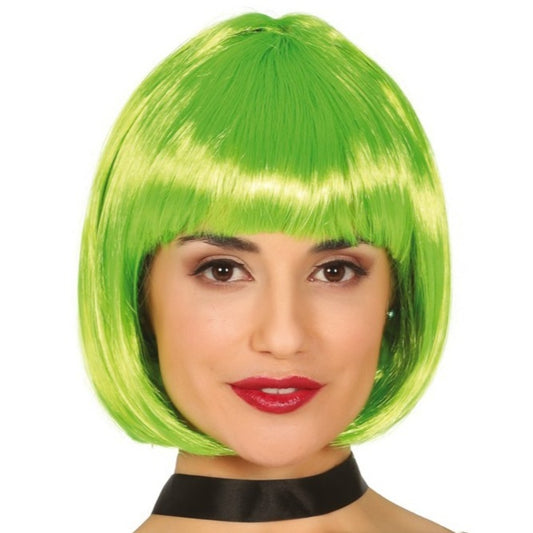 Grüne Kurzhaar-Perücke