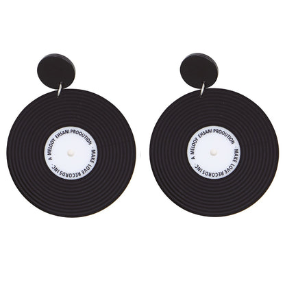 Vinylplatten-Ohrringe