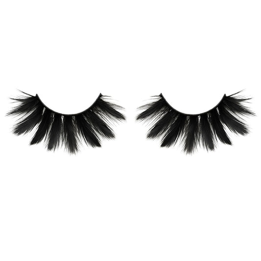 Schwarze Feder-Wimpern