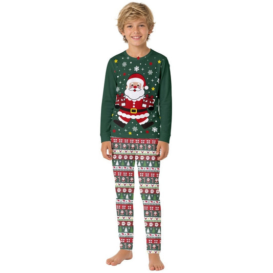 Kinder-Weihnachtsmann-Pyjama