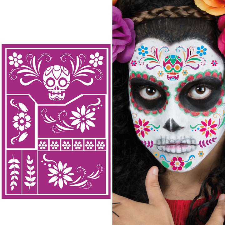 Catrina-Make-up-Vorlage für Kinder