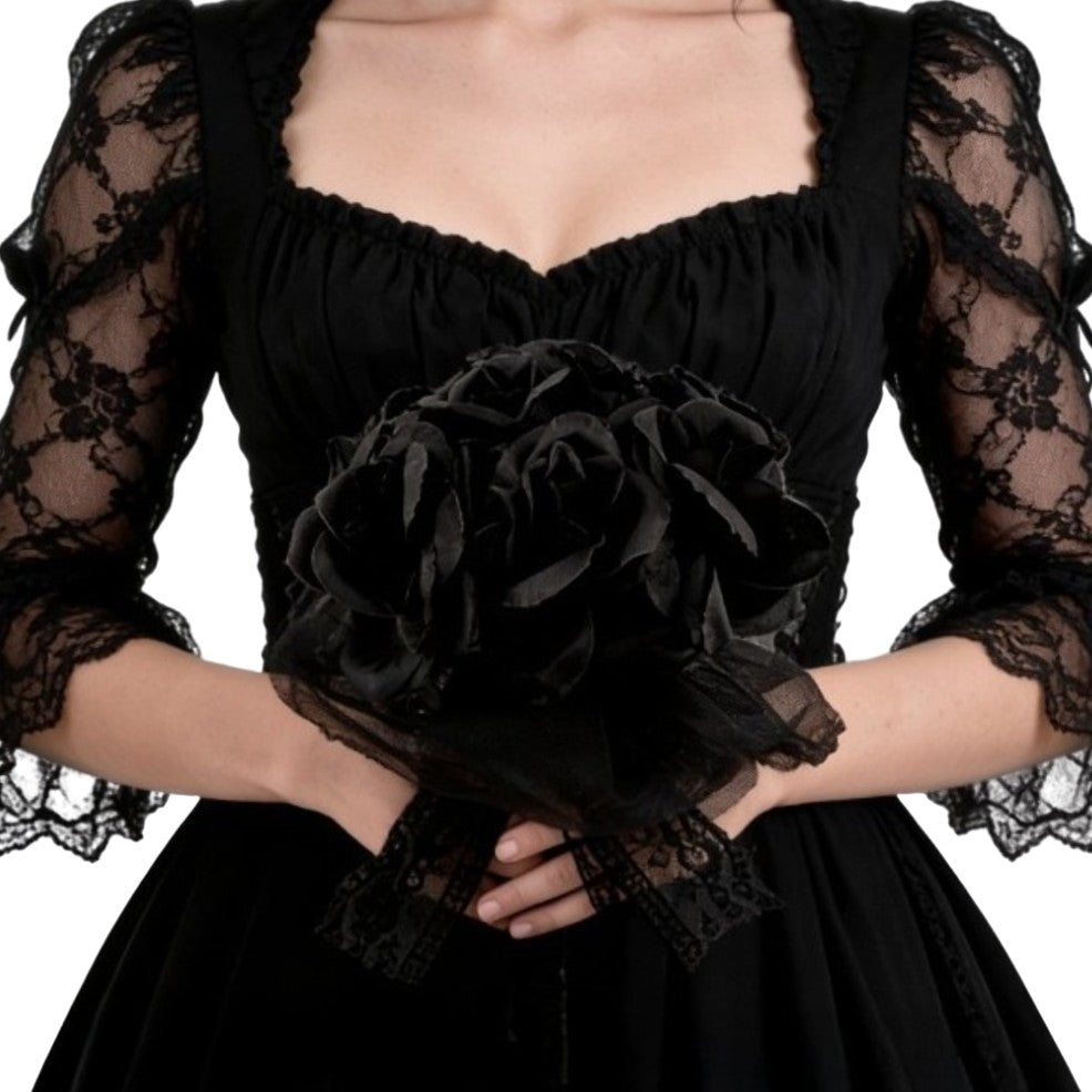 Deluxe-Schwarze-Rosen-Strauß