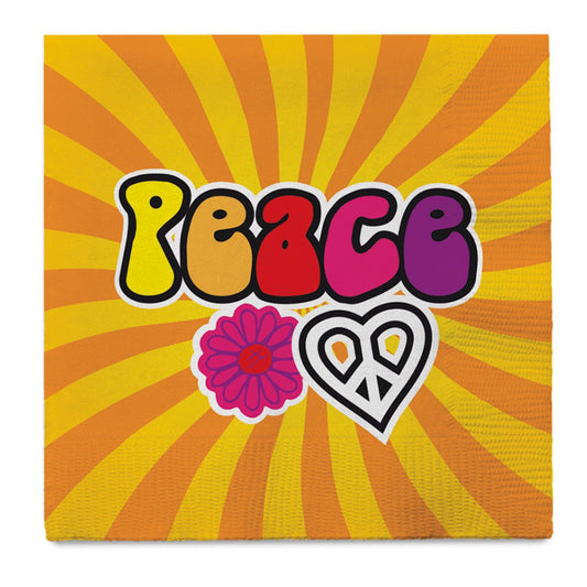 Servietten Hippie-Peace