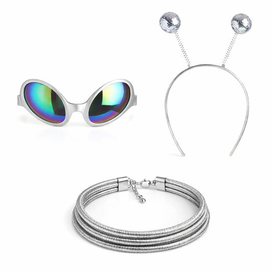 Silbernes Alien-Set