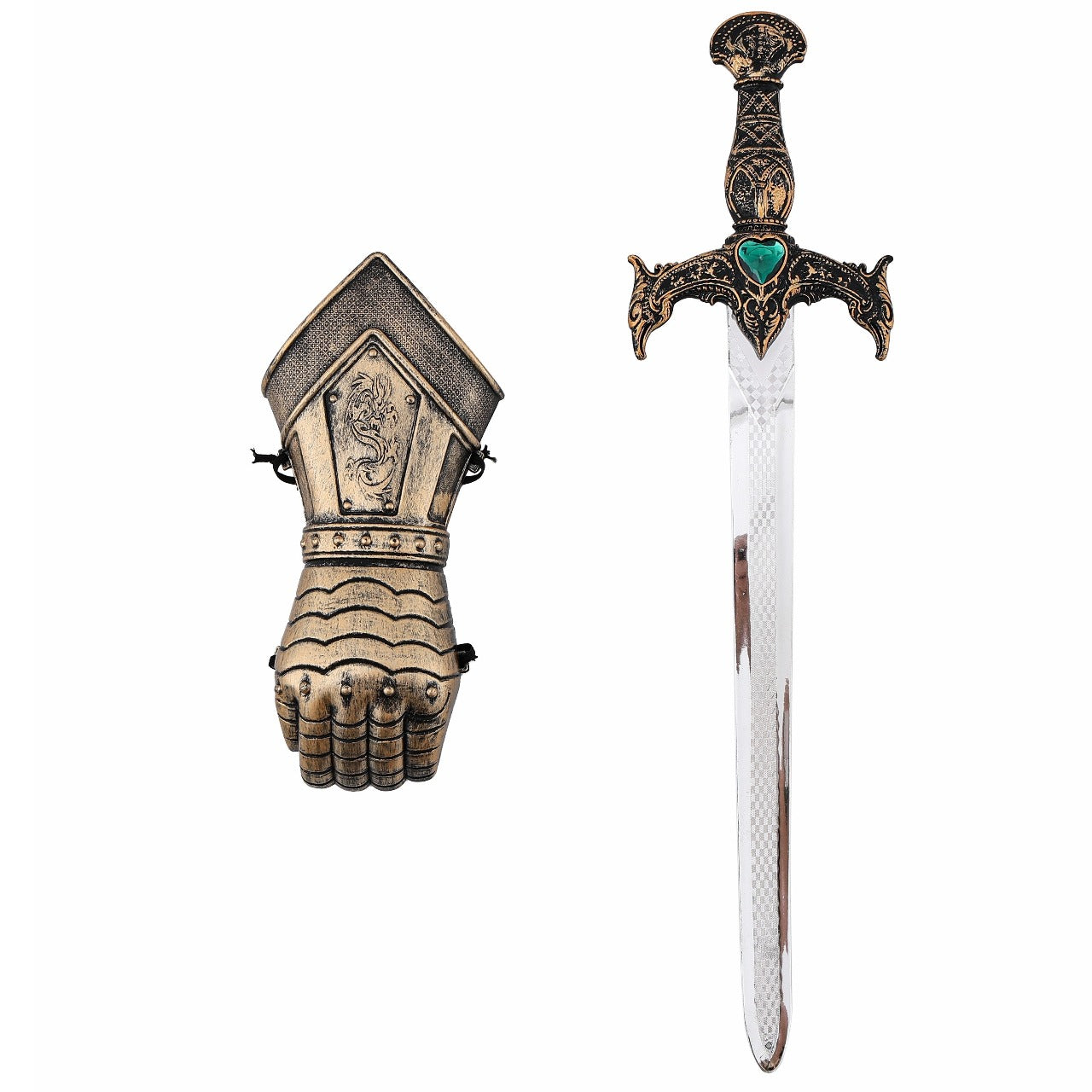 Mittelalterliches Ritter-Set mit Handschuh