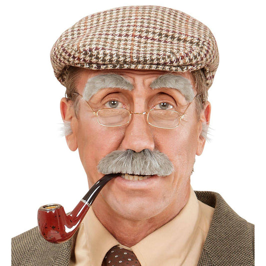 Augenbrauen- und Schnurrbart-Set Opa