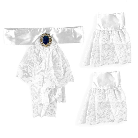 Viktorianischen Jabot & Manschetten Set