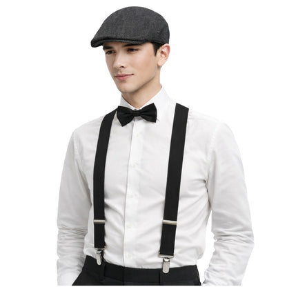 Schwarzes Peaky-Gangster-Set