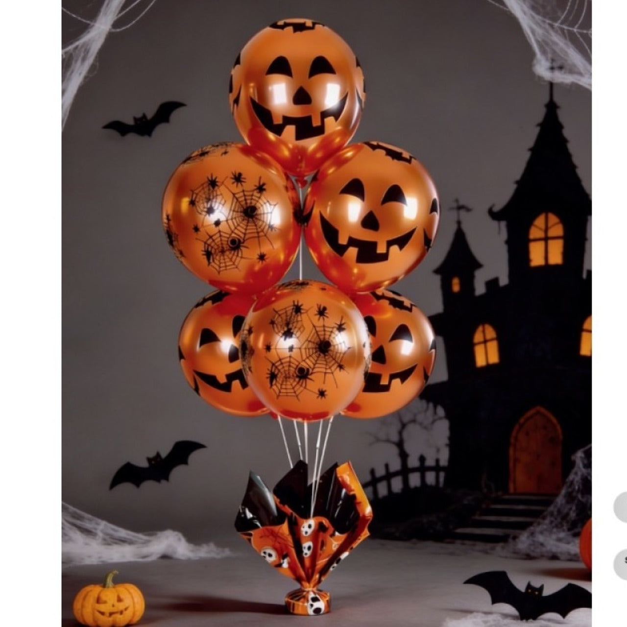 Halloween-Ballons-Set mit Ständer