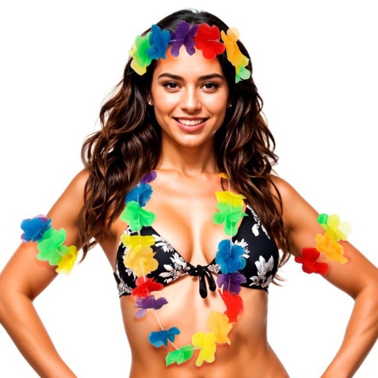 Geblümtes Hawaii-Set