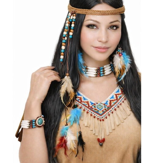 Indianer-Federn-Set