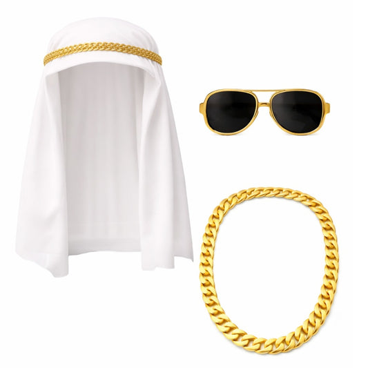 Goldenes arabisches Scheich-Set