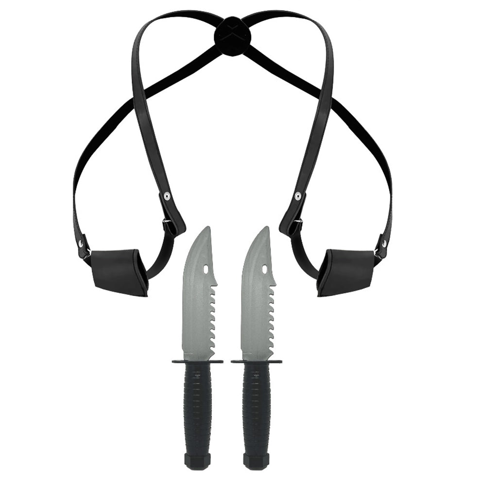 Achselholster mit 2 Messern