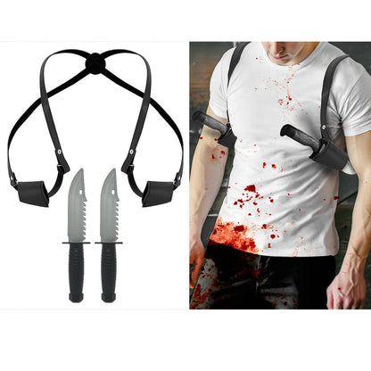 Achselholster mit 2 Messern