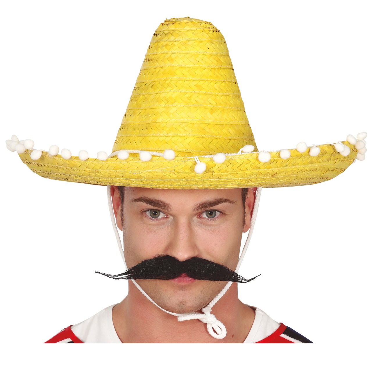 Gelber Mexikanischer Sombrero mit Quasten