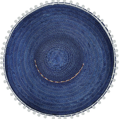 Mexikanischer Blauer Sombrero mit Quasten
