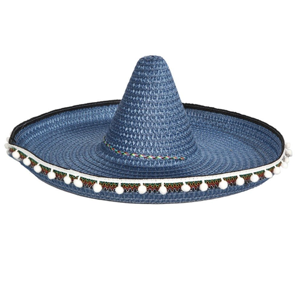 Mexikanischer Blauer Großer Deluxe-Sombrero