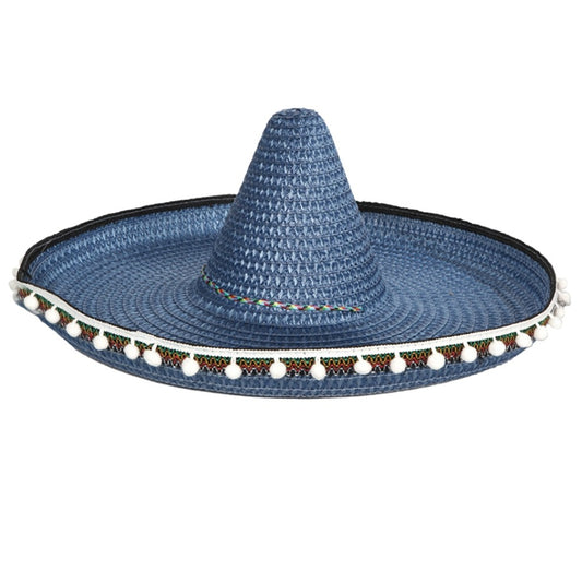 Mexikanischer Blauer Großer Deluxe-Sombrero
