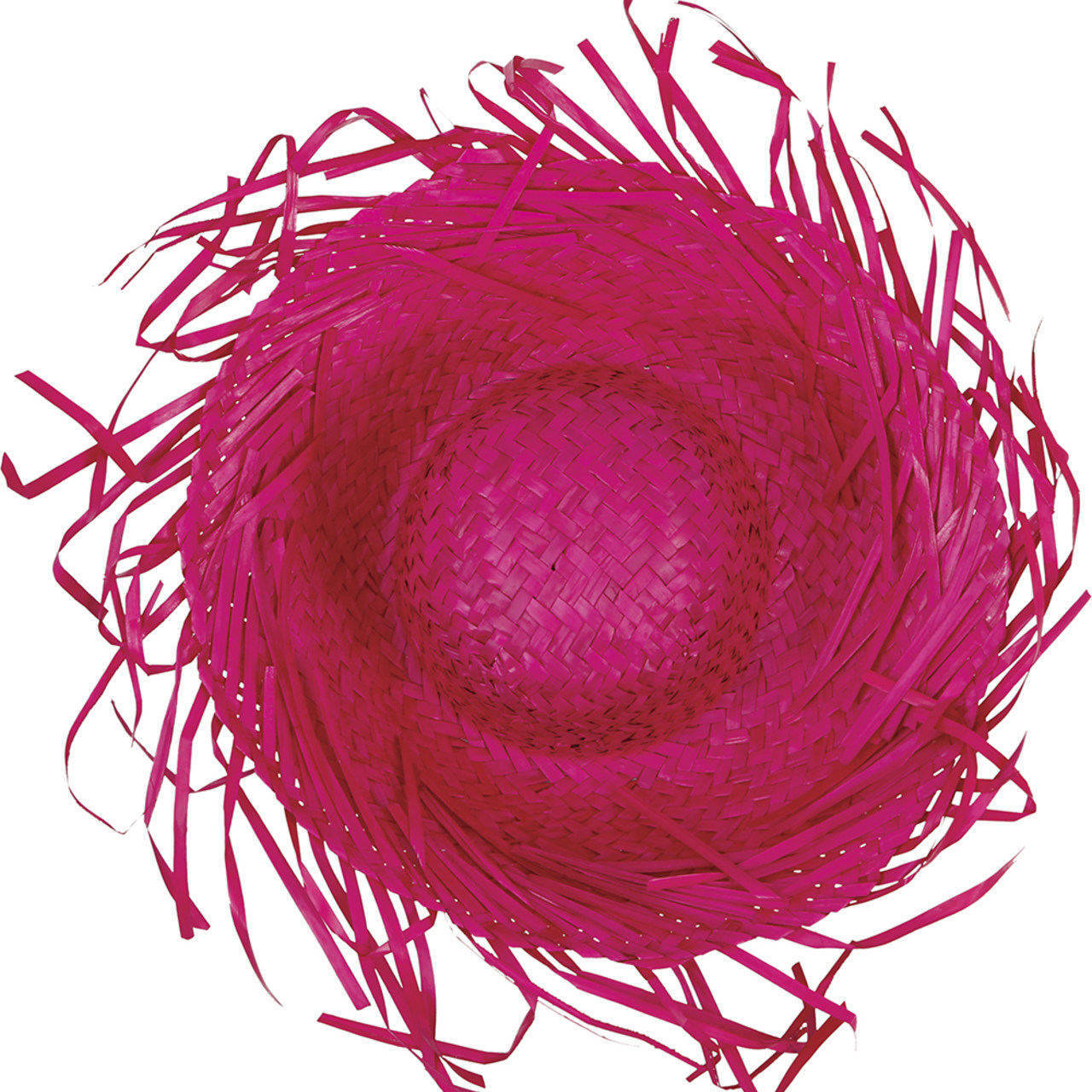 Fuchsia-Strohhut