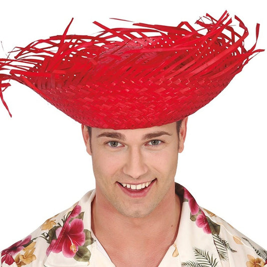 Roter Strohhut