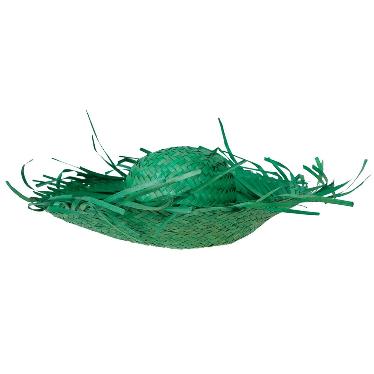 Grüner Strohhut