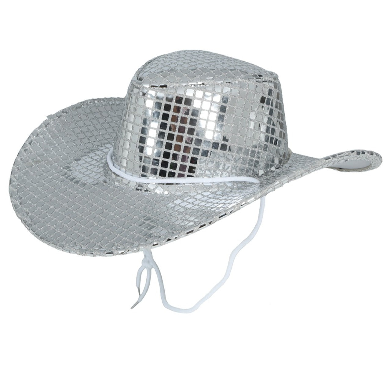 Silberner Cowgirl-Hut