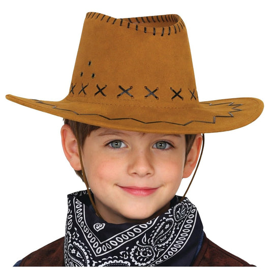 Hellbrauner Cowboyhut für Kinder