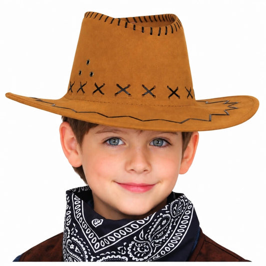 Hellbrauner Cowboyhut für Kinder