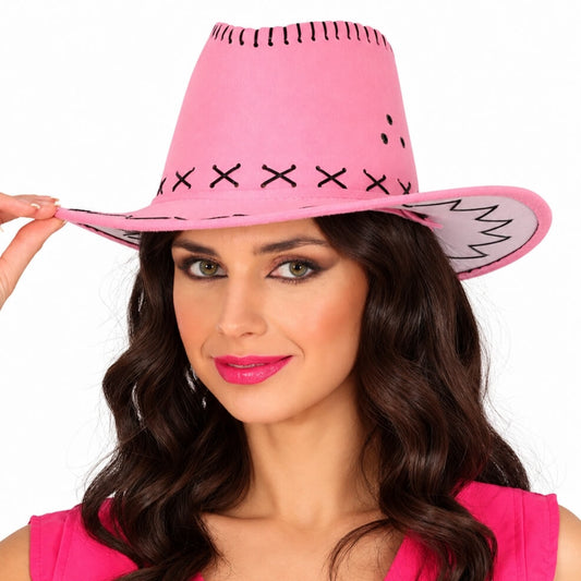 Rosa Cowboy-Cowboyhut