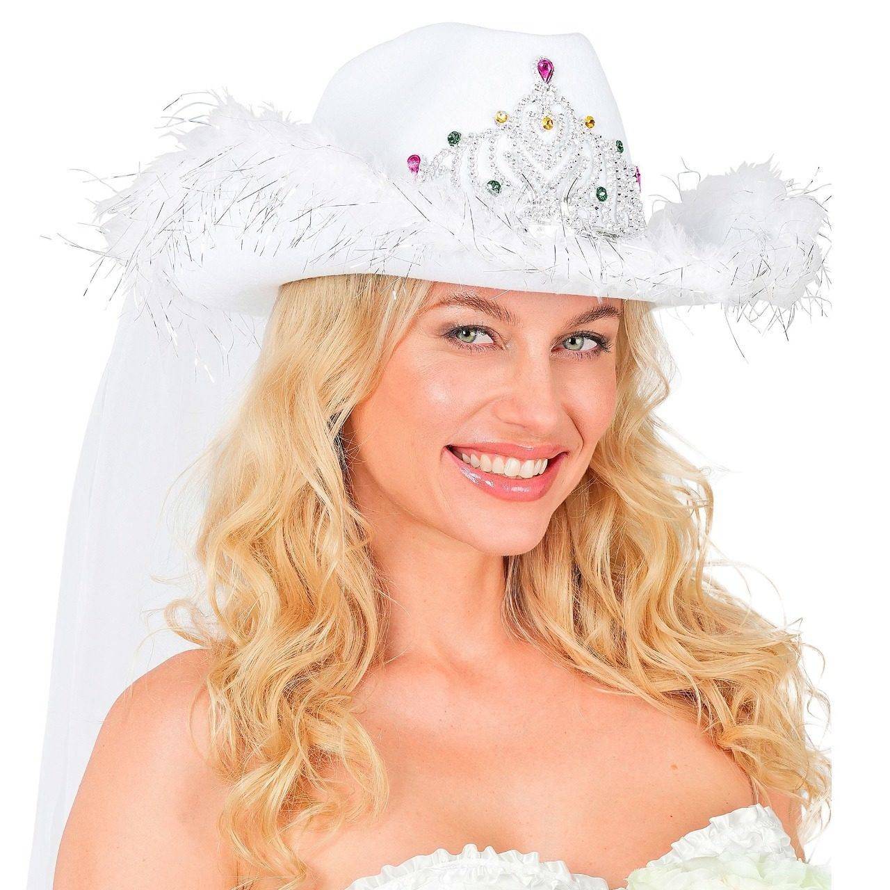 Cowboyhut mit Schleier