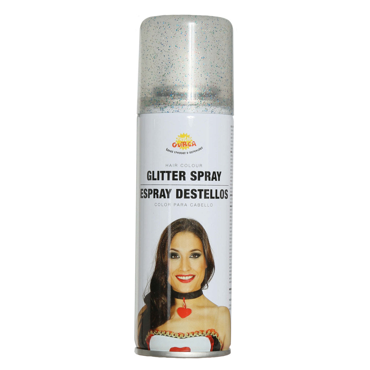 Mehrfarbiges Glitzer-Haarspray