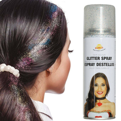 Mehrfarbiges Glitzer-Haarspray