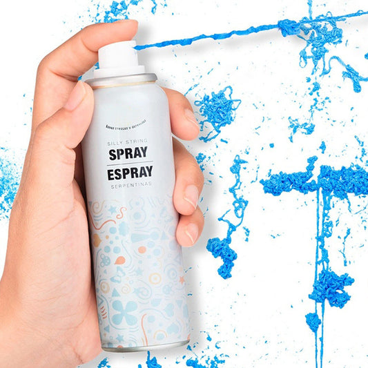 Luftschlangen-Spray - Blau