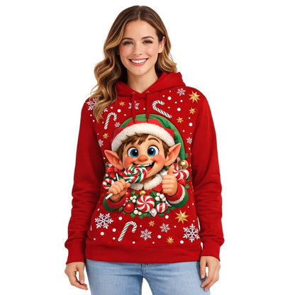 Weihnachts-Elfen-Sweatshirt für Damen