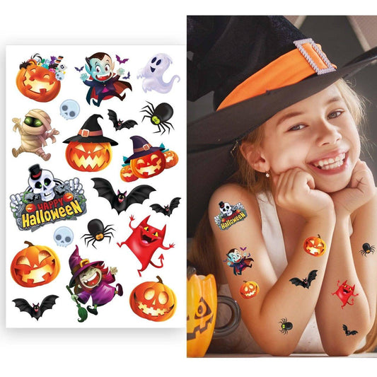 Lustige Halloween-Tattoos für Kinder