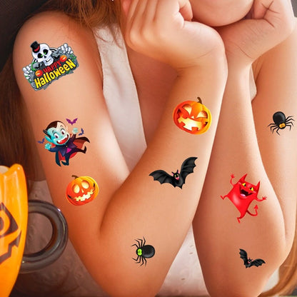 Lustige Halloween-Tattoos für Kinder