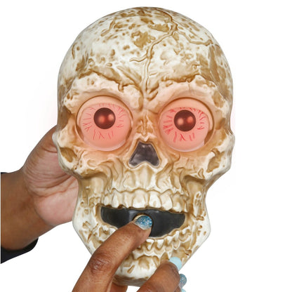Animierte Totenkopf Türklingel 